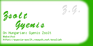 zsolt gyenis business card